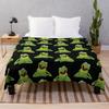 Kermit The Frog Pattern Throw Blanket