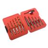 11Pcs Screw Extractor and Left Hand Drill Bits Set Included 5Pcs Screw Extractor, 5Pcs HSS Drill