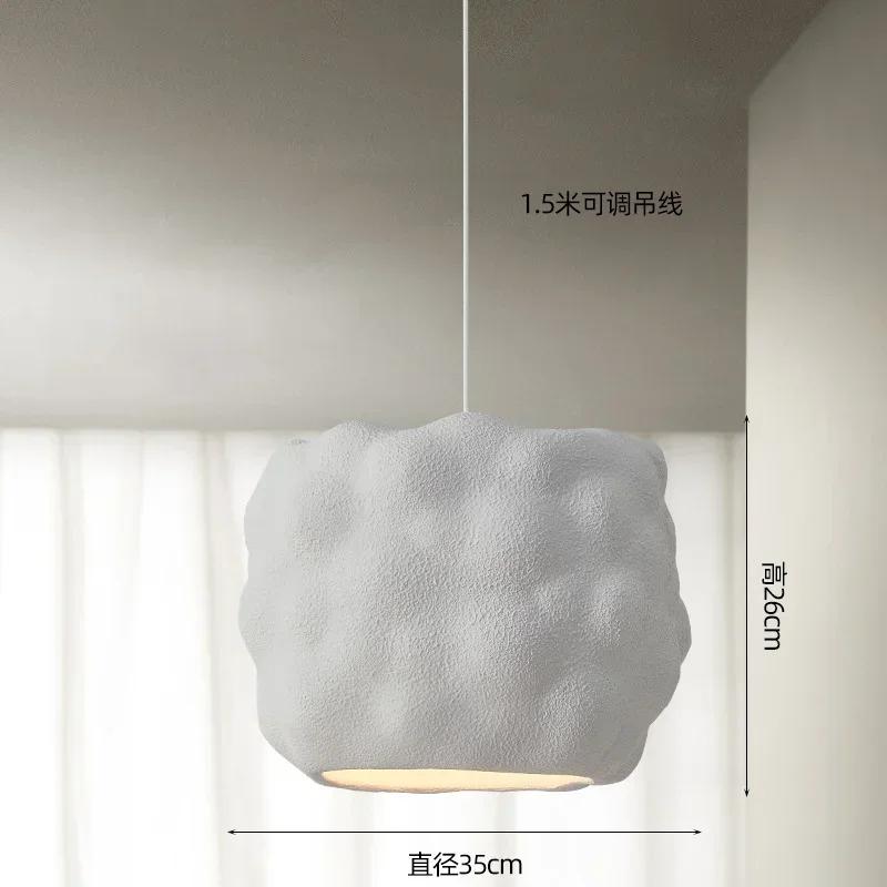 New Restaurant Wabi Sabi Pendant Lamps Minimalist E27 Study Bedroom Lighting Lustre Design Home Decoration Bar Lamp Fixtures