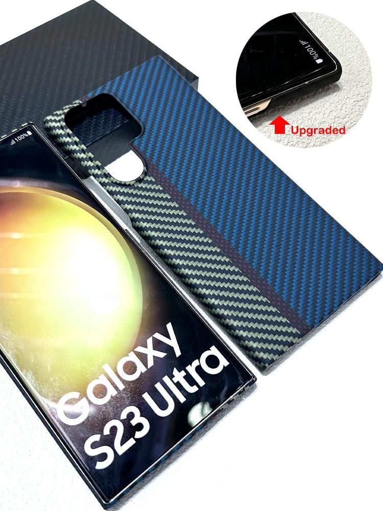 YTF-Carbon Чехол из углеродного волокна Для Samsung Galaxy 24/s25 Ultra Арамидное волокно Противоударный Чехол для Galaxy s22/s23 Ultra