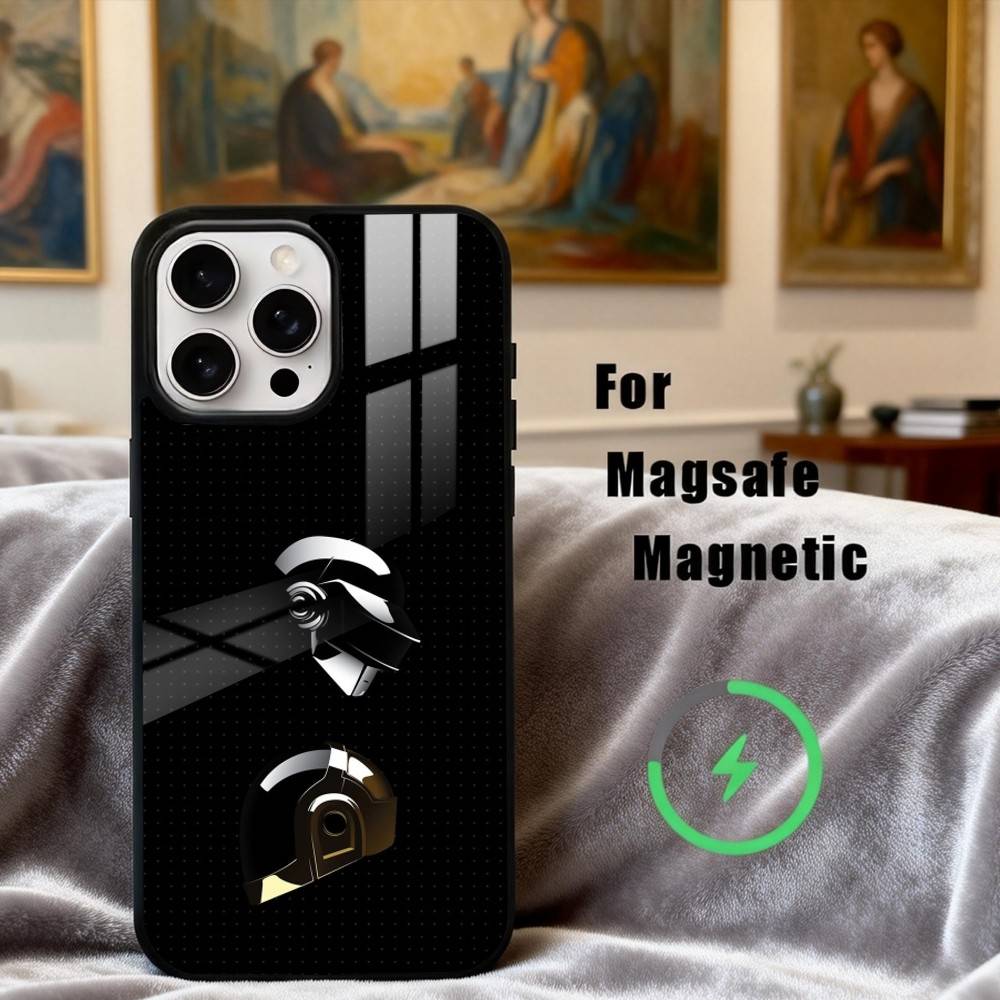 Чехол для телефона D-Daft-T P-Punk-K для iPhone17,16,15,14,13,12,11 Plus,Pro Max Магнитный для Magsafe Беспроводной зарядки