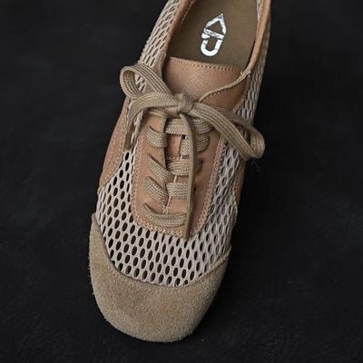 Модные дышащие сетчатые повседневные женские балетки 2025 Новые летние сандалии