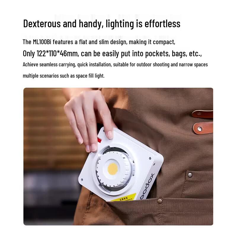 Godox ML100Bi 100 Вт двухцветный ручной светодиодный видеосвет