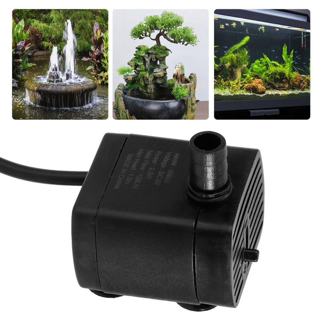 5 В гидропоника крытый миниатюрный фонтан ландшафтный водяной насос кабель для прудовых аквариумов