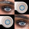 Brown Lenses 1 Pair Colored Contact Lenses for Eyes for Dark Eyes Natural Eye Contacts Fashion Lenses Yearly Blue Lens