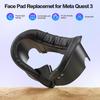 Breathable 3-in-1 VR Face Cover Replacement Cushion Pad for Meta Quest 2 3 3S with Glasses Spacer Air Circulation VR Accessories 5