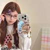 Зимний Синий Кофейный Медведь Чехол для iPhone 16 Pro Max/15/14