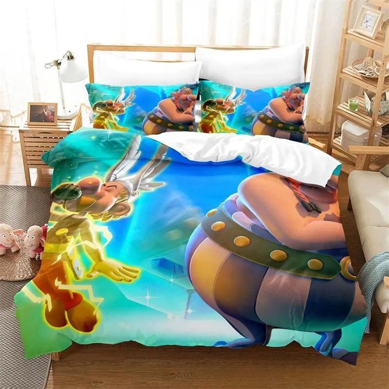 Fashion 3D Print Anime Game Asterix Bedding Set,Girls Adult Single Twin Queen Size,Duvet Cover Pillowcase Bedding Home Textiles
