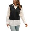 Women's FashionSolid Color Sweater Vest Outer Wear Inner Knitted Sweater