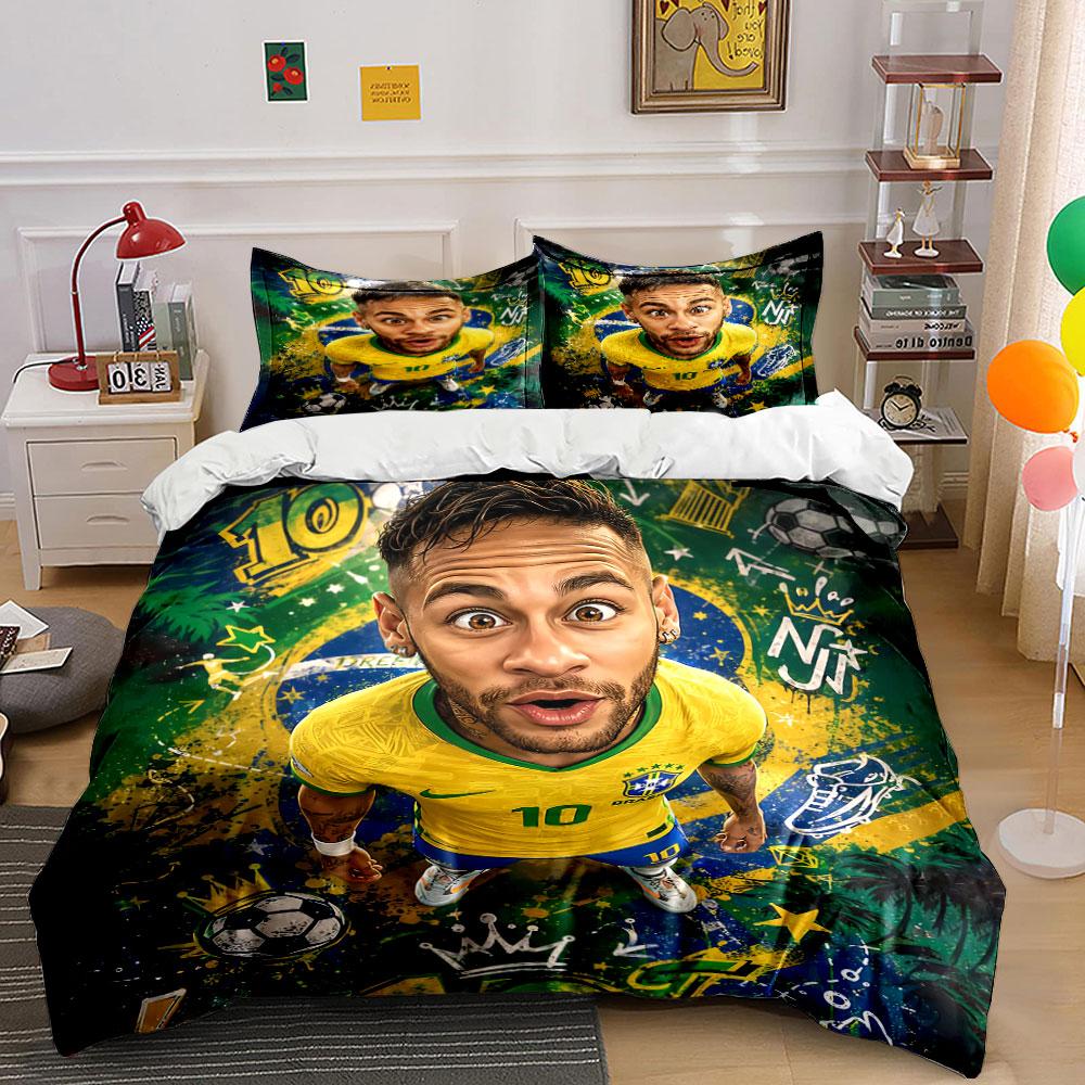 Soccer Star Bedding Set Bedding Duvet Cover Set Duvet Cover Pillowcases (1 * Duvet Cover 2 * Pillowcases, without duvet insert)