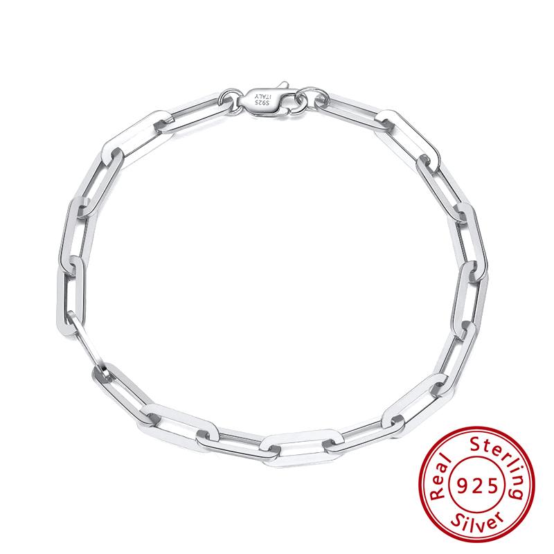 ORSA JEWELS 6мм 9мм 12мм Размеры Цепь Звенья Скрепка Ожерелье 925 Стерлинговое Серебро 14к Золотая Цепь Мужчина Женщина Ожерелья в Подарок SC39