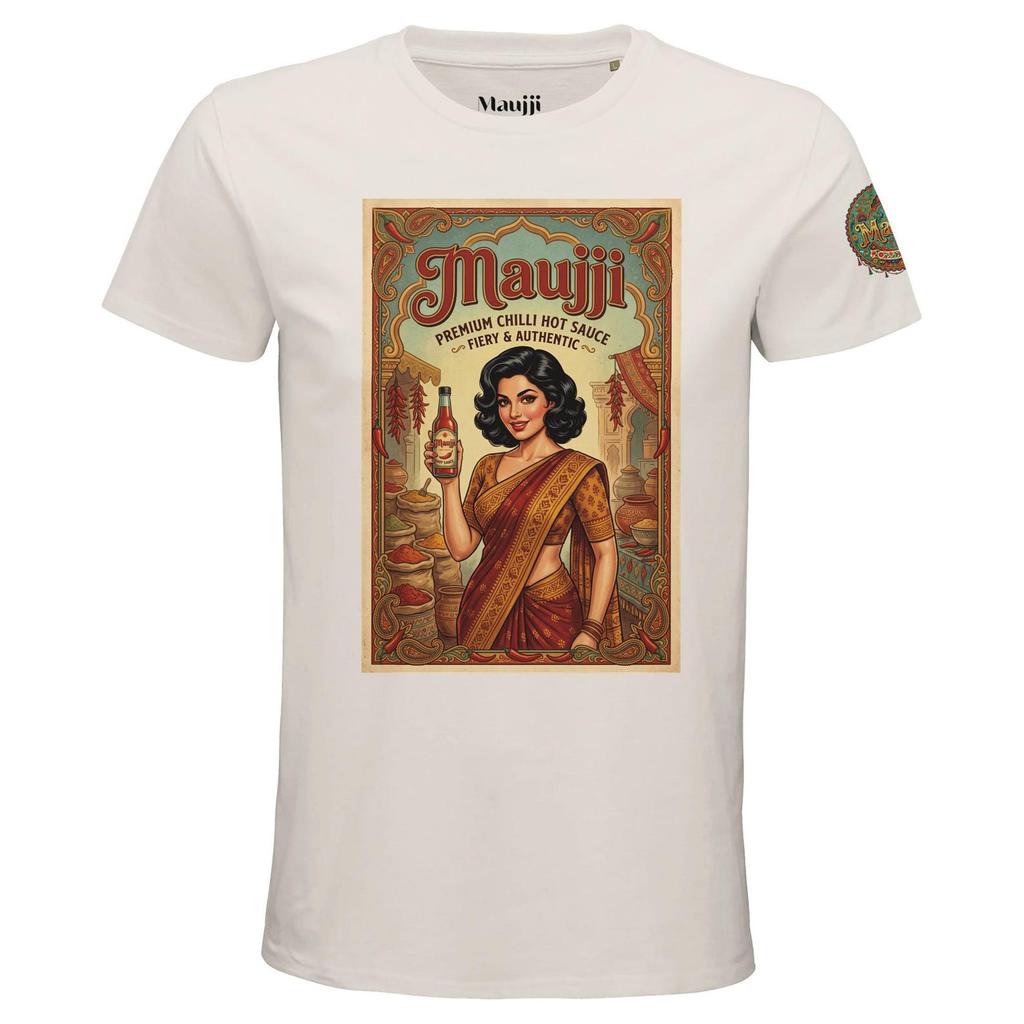 Maujji Premium Chilli Sauce T-Shirt - Organic Cotton Graphic Tee