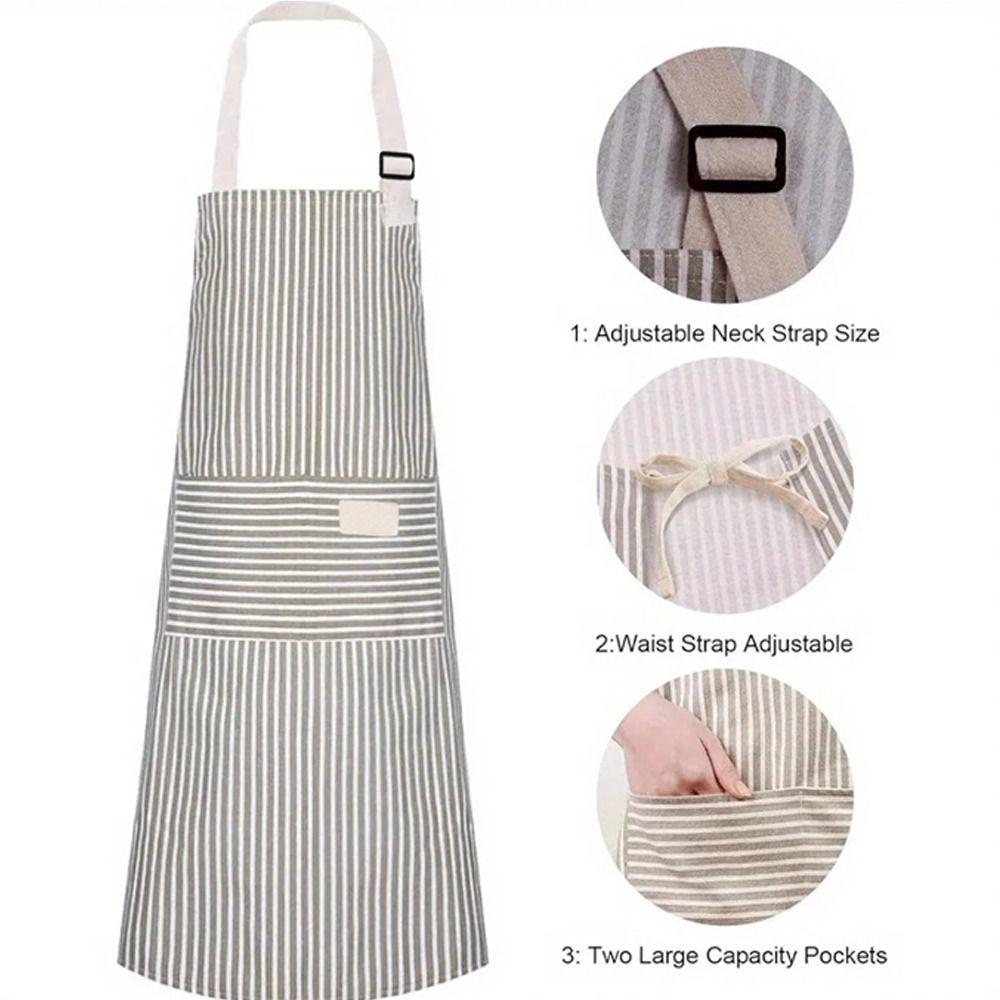 Хлопково-льняной рабочий фартук шеф-повара без рукавов, фартук для готовки, модный женский фартук-комбинезон