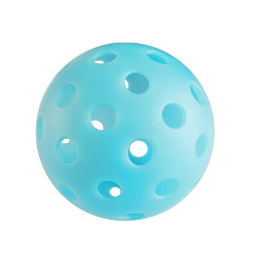 74MM 40 Holes Seniors Tennis Glow in The Dark PE Ball Creative Luminous Pickleball Indoor Utdoor