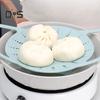 Пищевая пароварка для приготовления пищи, устойчивая к высоким температурам, многоразовая, мягкая силиконовая пароварка в скандинавском стиле, товары для ресторанов