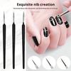Nail Art Brush Set Manicure Tools Gradient Gel Nail Polish Builder Drawing Carving Ombre Brushes French Nail Design Painting Pen