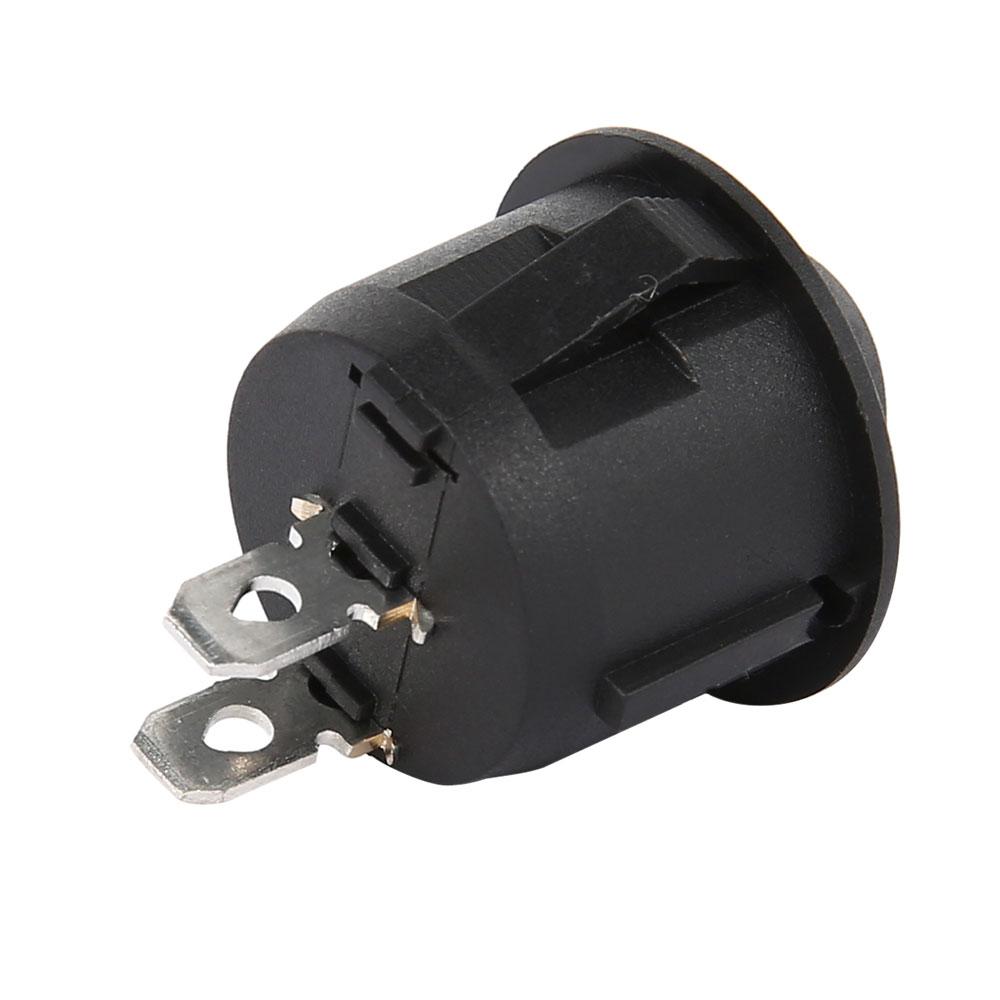 10/20Pcs ON/OFF Round Rocker Dot Switch Black Illuminated Car Dashboard Dash Boat Rocker 2Pin Toggle Switches Car Accessories