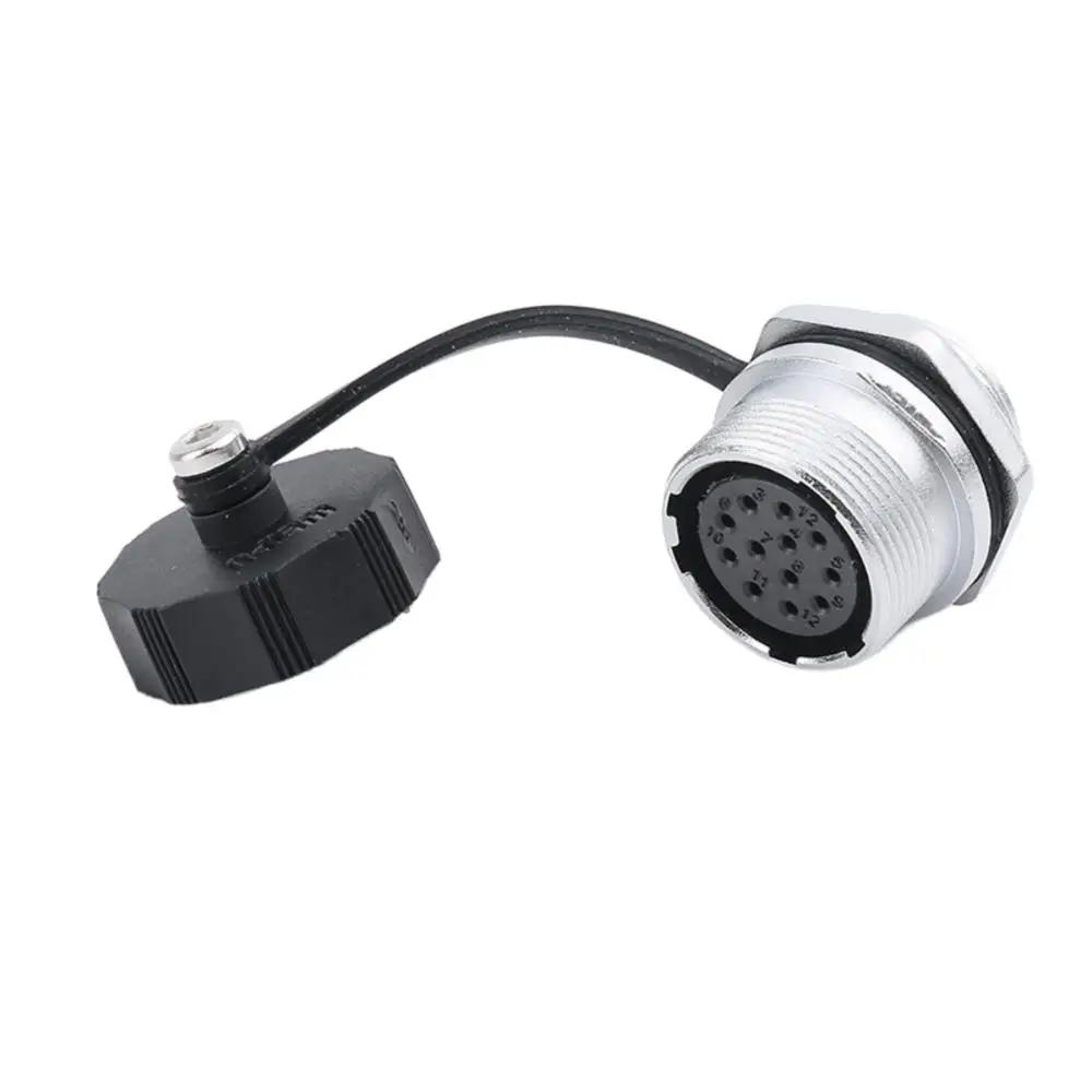WEIPU WS20 ZM M20 Automotive Electrical Connector Waterproof IP68 Bulkhead Female Socket 2 3 4 5 6 7 8 9 12 15Pin Power Jack