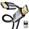 Кабель BENFEI 8K HDMI-HDMI, сертифицированный сверхскоростной кабель HDMI HDMI 48 Гбит/с, алюминиевый корпус, нейлоновая оплетка, 1,8 м, 4K при 240 Гц, 8K при 60 Гц 2.1