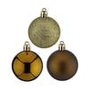 Boules de Noël - Lot de 12 - Plastique - Vert - 6 cm