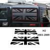 Для Hummer H2 2003-2009 H3 2005-2009 Автомобильный стайлинг ПВХ Черный/Красный Заднее стекло автомобиля Наклейка-графика на лобовое стекло Автоаксессуары