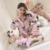 Silk Womens Longsleeved Pajamas Ice Sexy Korean Style Cute Spring And Summer Plus Size M5xl Twopiece Suit