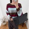 Women Autumn Winter Loose Knitted Sweater Soft Warm Long Sleeve Solid Color Casual Oversized Pullover Daily Streetwear Tops