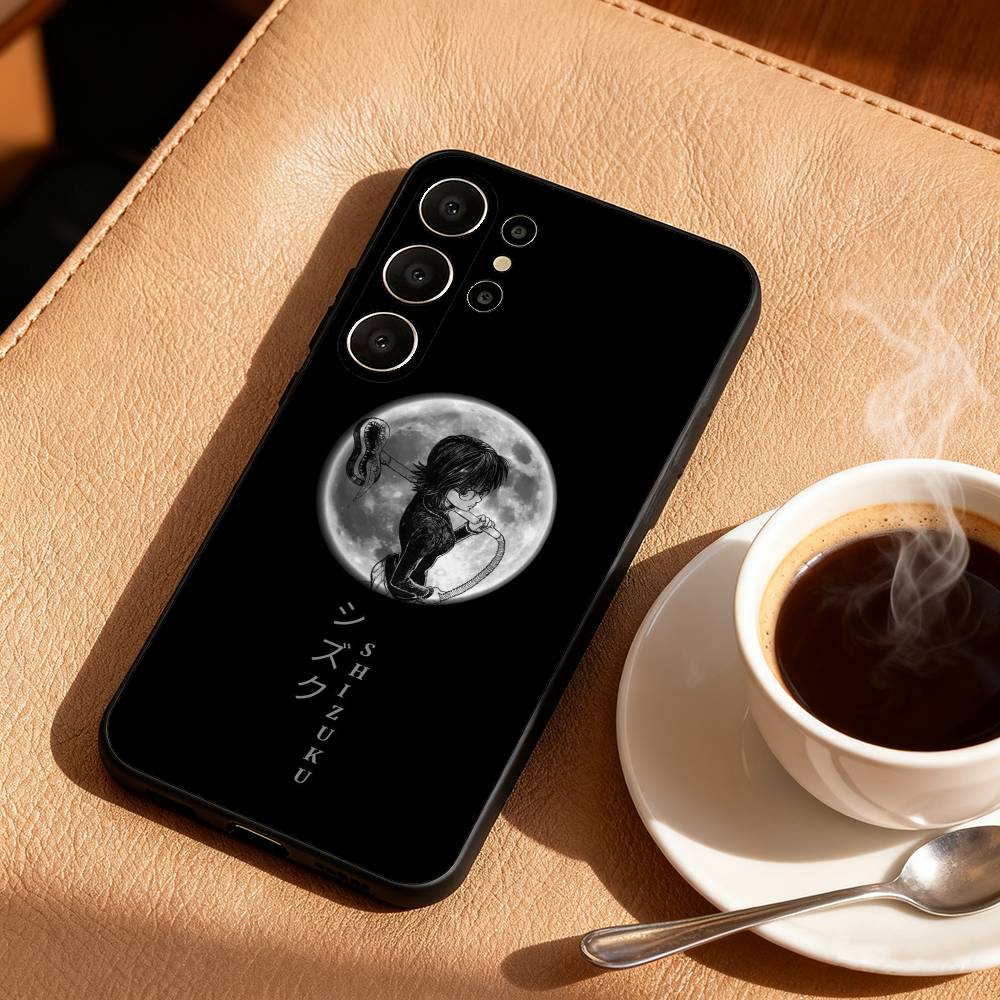 Чехол для телефона Shizuku H-Hunter Murasaki для Samsung S25,24,23,22,30,21,10,9,Ultra,Plus,Lite,FE Мягкий черный чехол