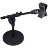 Kingjim SPMS2-BK Speaker and Microphone Compatible Desktop Stand, Black