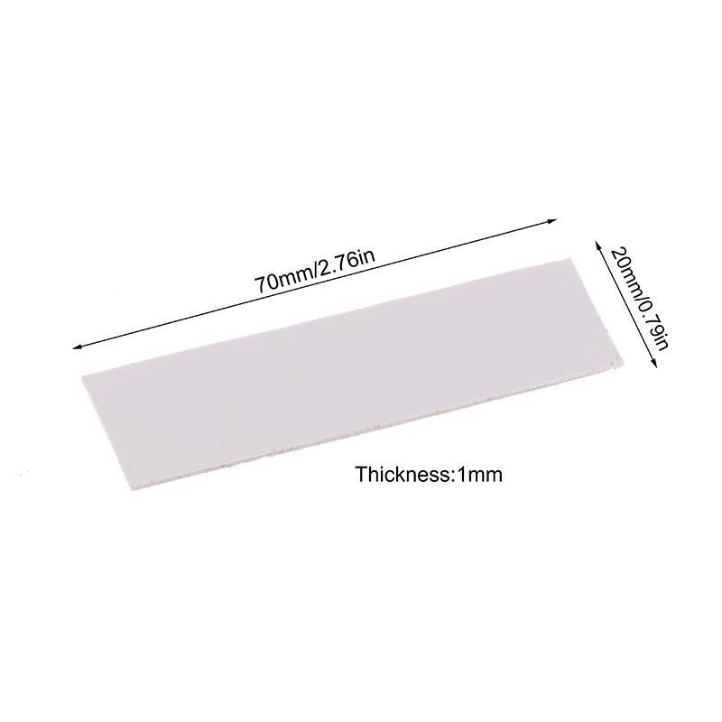Термопрокладка 18 Вт/мК 70x20 мм, силиконовая теплоотводящая прокладка M.2 для охлаждения SSD, CPU, LED на ноутбуке