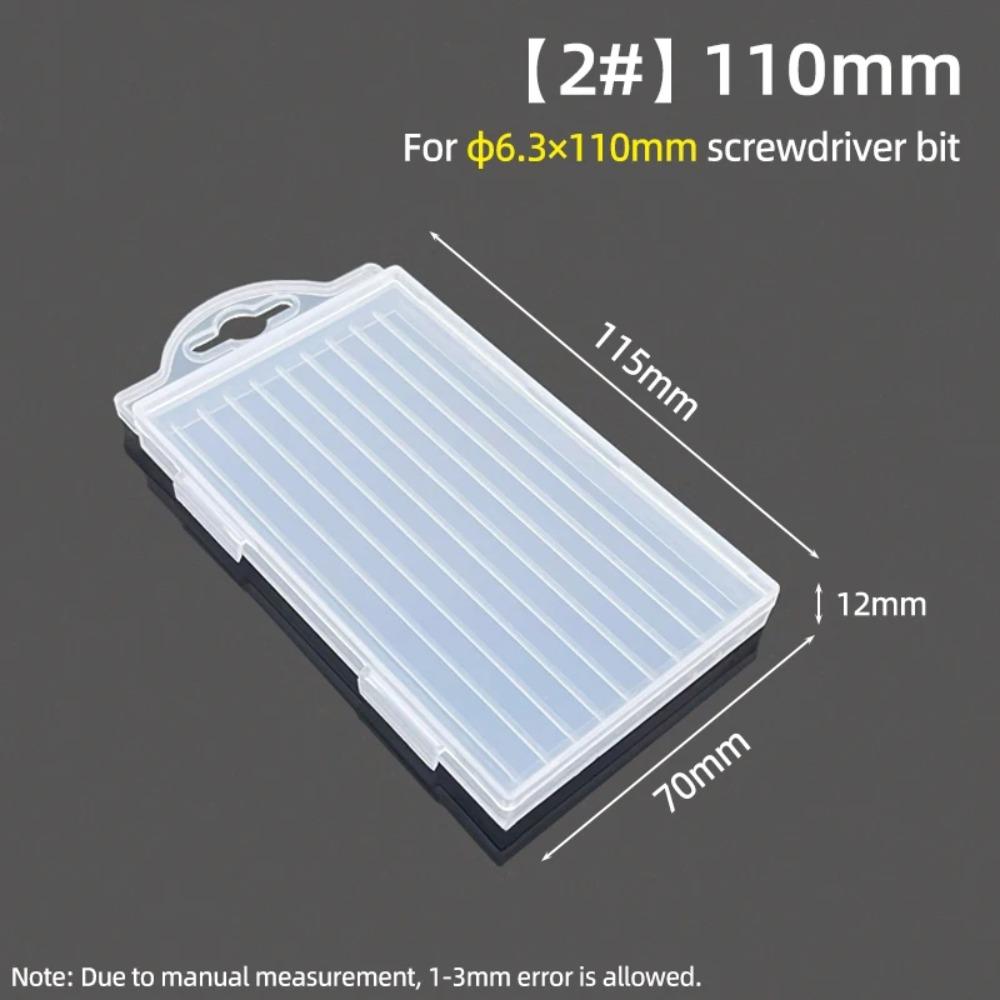 1Pcs 10 Grid Case Tool Parts Storage Case Plastic Hardware Tool Box  for Twist Drill Tap Accessories