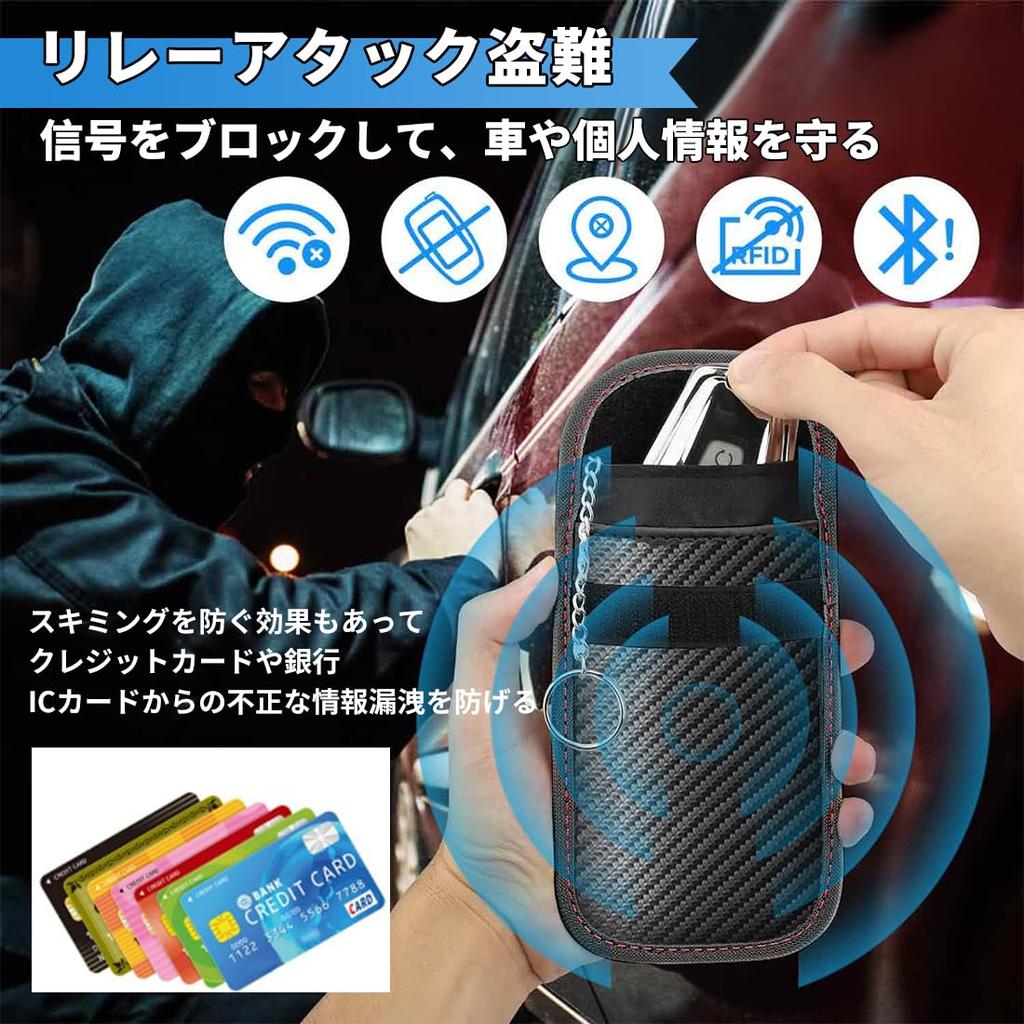 Corolla Axio Compatible Car Radio Wave Blocking Pouch, Relay Attack Protection, Radio Wave Blocking