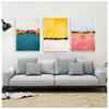 Абстрактные разноцветные синие, желтые картины на холсте, настенные художественные картины, постер для гостиной, офиса, украшения дома без рамки