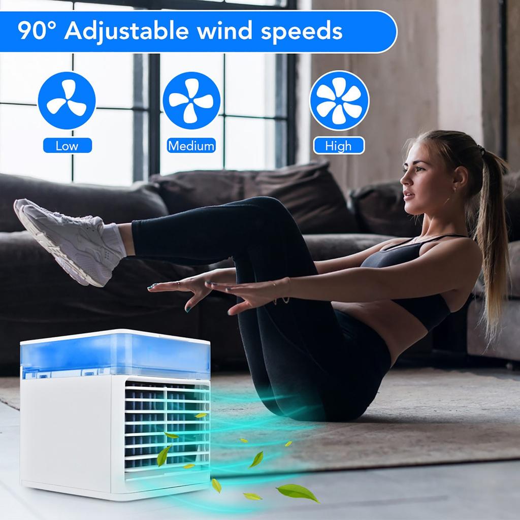 2022 Портативный кондиционер испарительный портативный персональный охладитель увлажнитель с ночным светом 3 скорости портативный кондиционер