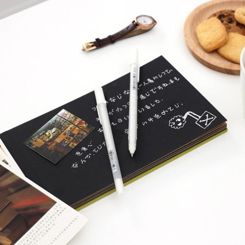 Гелевая ручка Sakura Gelly Roll белого цвета 0,5 мм 0,8 мм 1,0 мм маркер High Light Marke Pen Black Cardboard Art Painting Pen White Line Pens