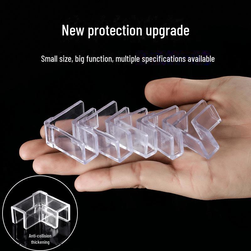 Прозрачный треугольный защитный уголок для аквариума - мягкий, эластичный, противоударный чехол для углового стекла и акрила для защиты детей.