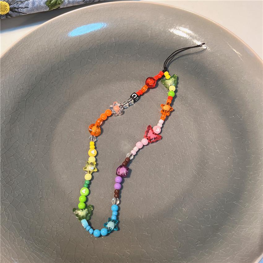 Mobile Phone Lanyard Cellphone Strap Phone Chain Pendant Candy Phone Case Rope Jewelry Keychain for Samsung Huawei iPhone Xiaomi