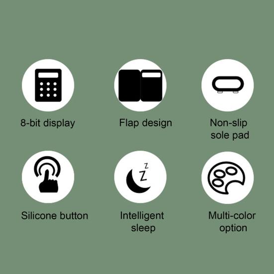 Мини-калькулятор с откидной крышкой, 8 разрядов, большие кнопки, большой ЖК-дисплей, батарейка