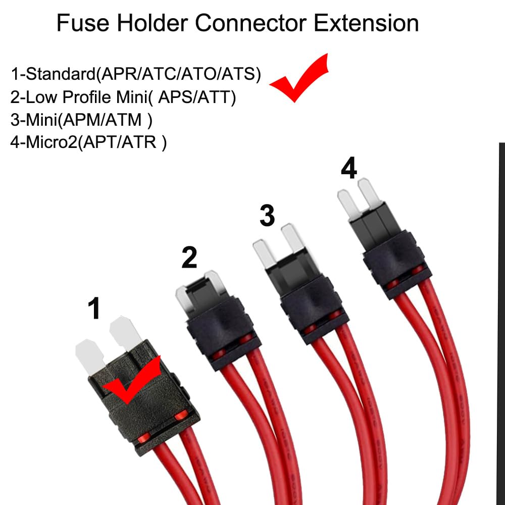 KILIGEN 2 шт. 12-24 В 16 AWG Специальный держатель предохранителя для автомобиля Разъем Стандартный тип Предохранитель