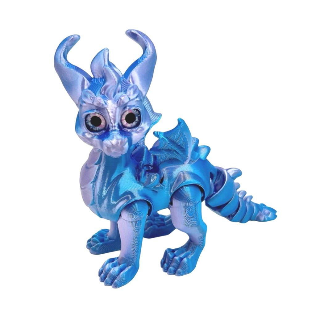 3D-печатные глаза дракона-симуляции Реалистичный летающий дракон с подвижными суставами Настольные украшения Поделки Детские игрушки