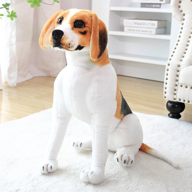 Simulation Squatting Dog Shepherd Dog Spotted Dog Doll Plush Toy Tiger Sika Deer Doll Children'S Ragdoll