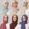 Big Size Muslim Headband Chiffon Hijab Scarf High Quality Wraps Shawls