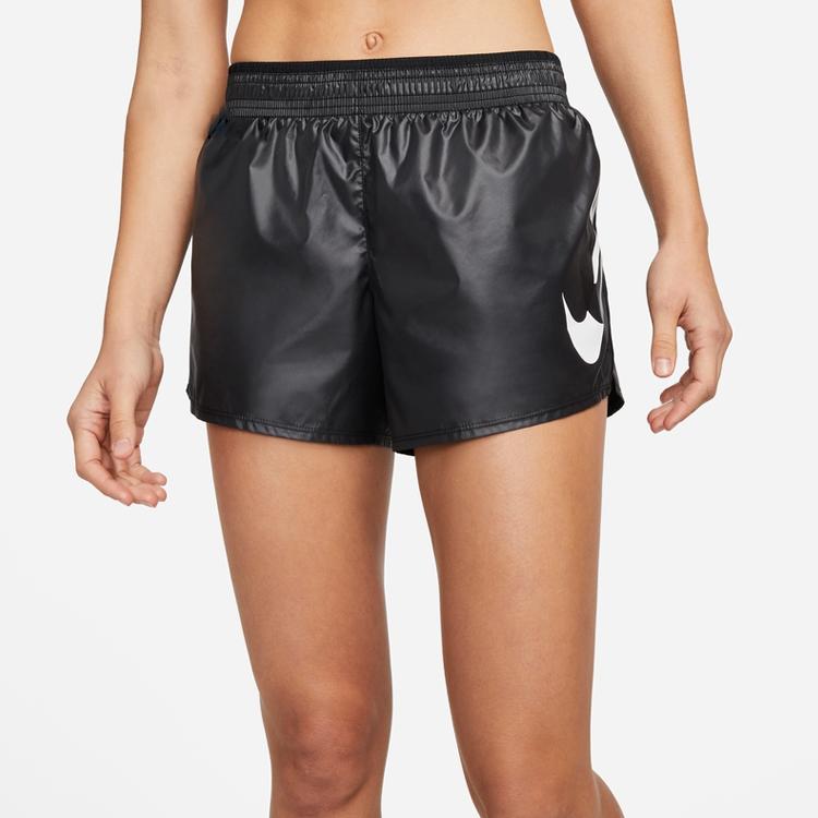 Nike Прямые шорты с логотипом Swoosh и эластичным поясом, женские шорты черного цвета DD6832-010