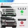 Replace For 2018   Ford F150 Front License Plate Bracket Frame Holder, 2.7L 3.0L 3.5L Truck Bumper Plate Mount JL3Z17A385BA & FO1068181