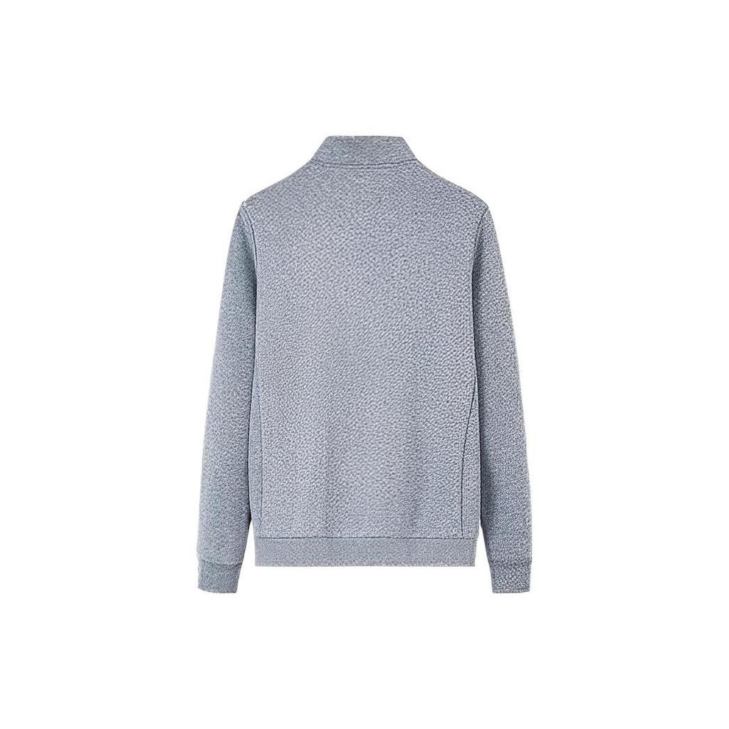 Anta Куртка Training Series с логотипом, воротником-стойкой, длинным рукавом, на молнии, серая, мужская 152237705-1