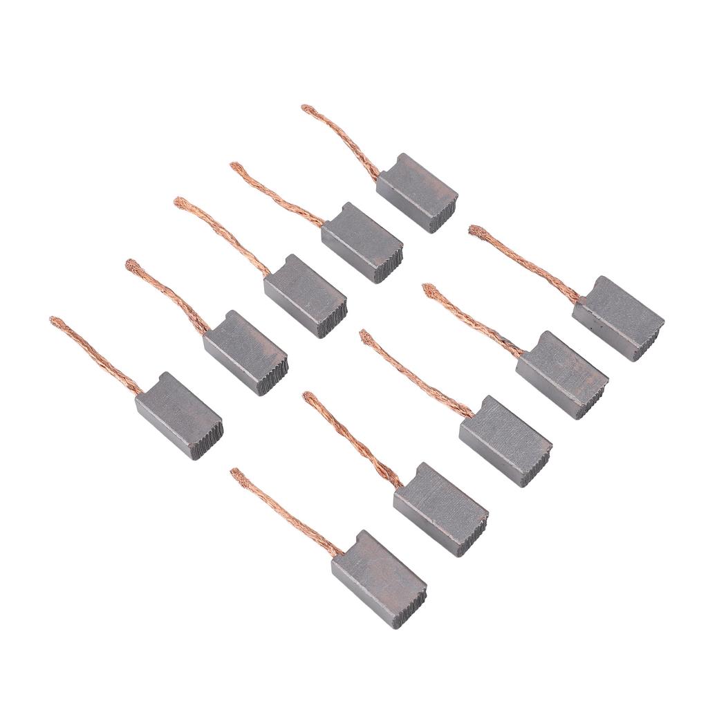 20 шт. Щетка электродвигателя Хорошая электрическая теплопроводность Угольная щетка для двигателя 1020