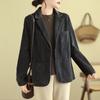 Autumn New Corduroy Jacket Women's Casual Solid Color Jackets Coats Ladies Solid Winter Blazer Suit