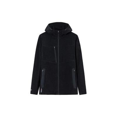 Anta Champion All-Weather Series однотонная куртка с капюшоном на молнии, мужская куртка, черная 152340718-4