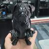 Черная фигурка мопса в позе для медитации из смолы Настольный аксессуар Новый держатель для ручек в виде мопса Офис