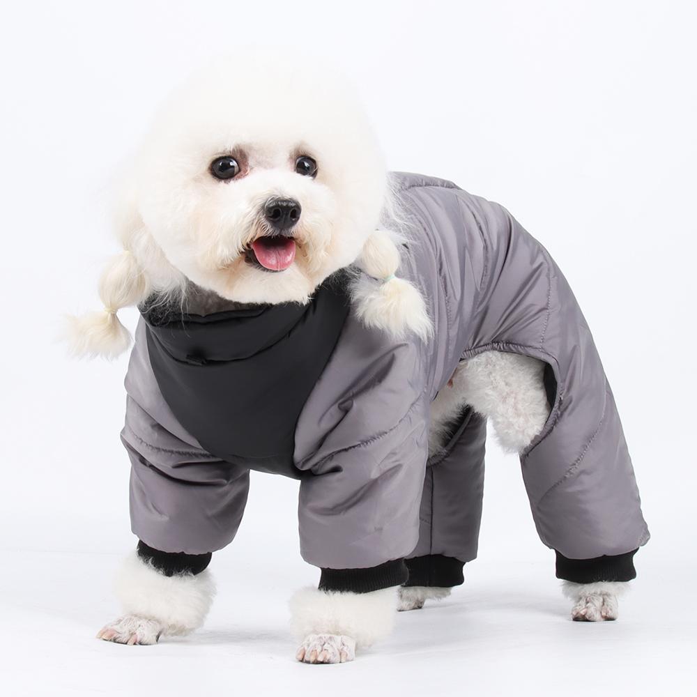 CHINA New Pet Four-Legged Cotton-Padded Clothes Thickened Warm Puppy Clothes Windproof Waterproof Pet Coat